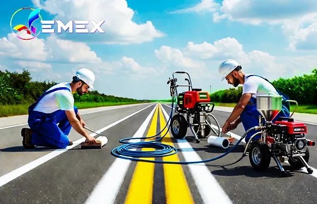 Emex - vopsea pentru marcaje rutiere