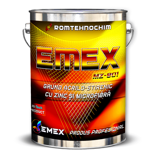 Grund pulbere zinc si microfulgi sticla