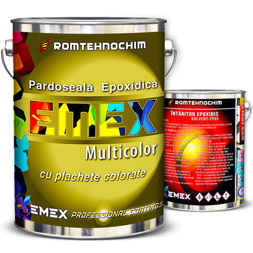 Pardoseala epoxy cu fulgi sau plachete